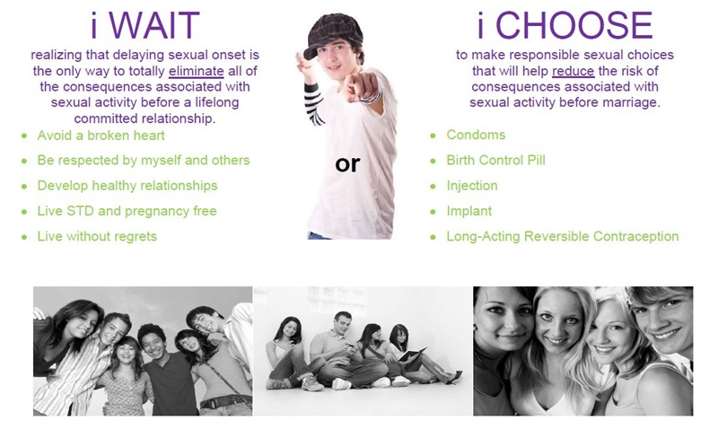 Choosing to wait or make responsible choices